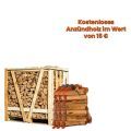 Halbe Palette Kaminholz nach Wahl + gratis 3 Säcke Anzündholz im Wert von 15 €