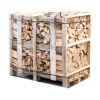 Halbe Palette kammergetrocknetes gespalten Buchen Brennholz 25 cm